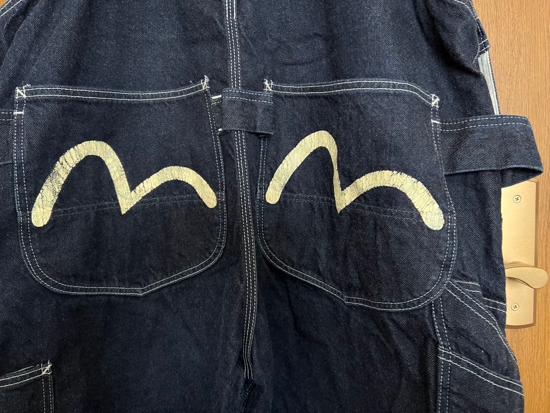 EVISU エヴィス カンガルーポケットオーバーオール