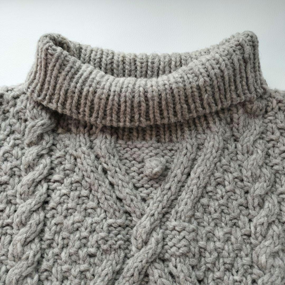 【nest Robe】ペルーニット ポップコーン ケーブル ベスト ネストローブ