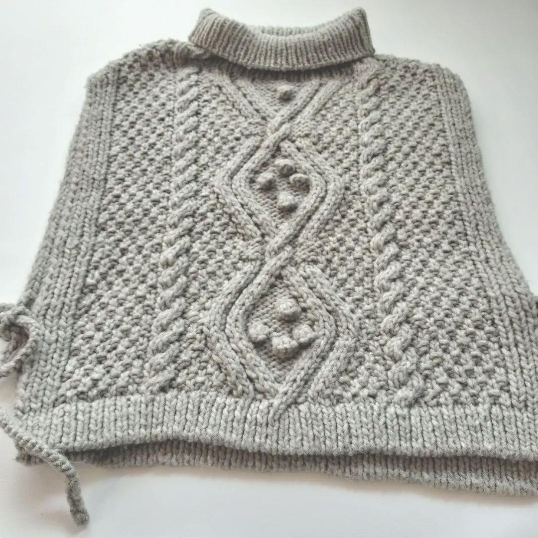 【nest Robe】ペルーニット ポップコーン ケーブル ベスト ネストローブ