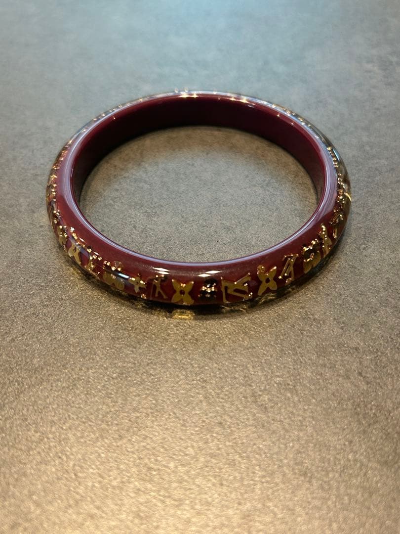 ルイ ヴィトン LOUIS VUITTON えんじバングル