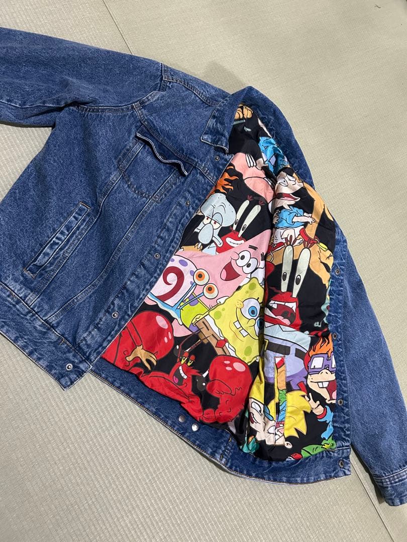 MEMBERS ONLY スポンジボブ　デニムジャケット L