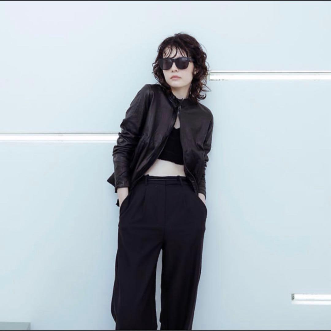 【美品】sissi シシ レザー シングルライダース ブラック