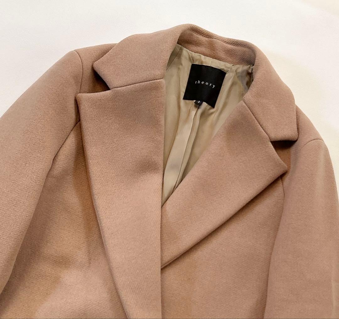 セオリー チェスターコート ダブルブレスト ショートジャケット Pコート