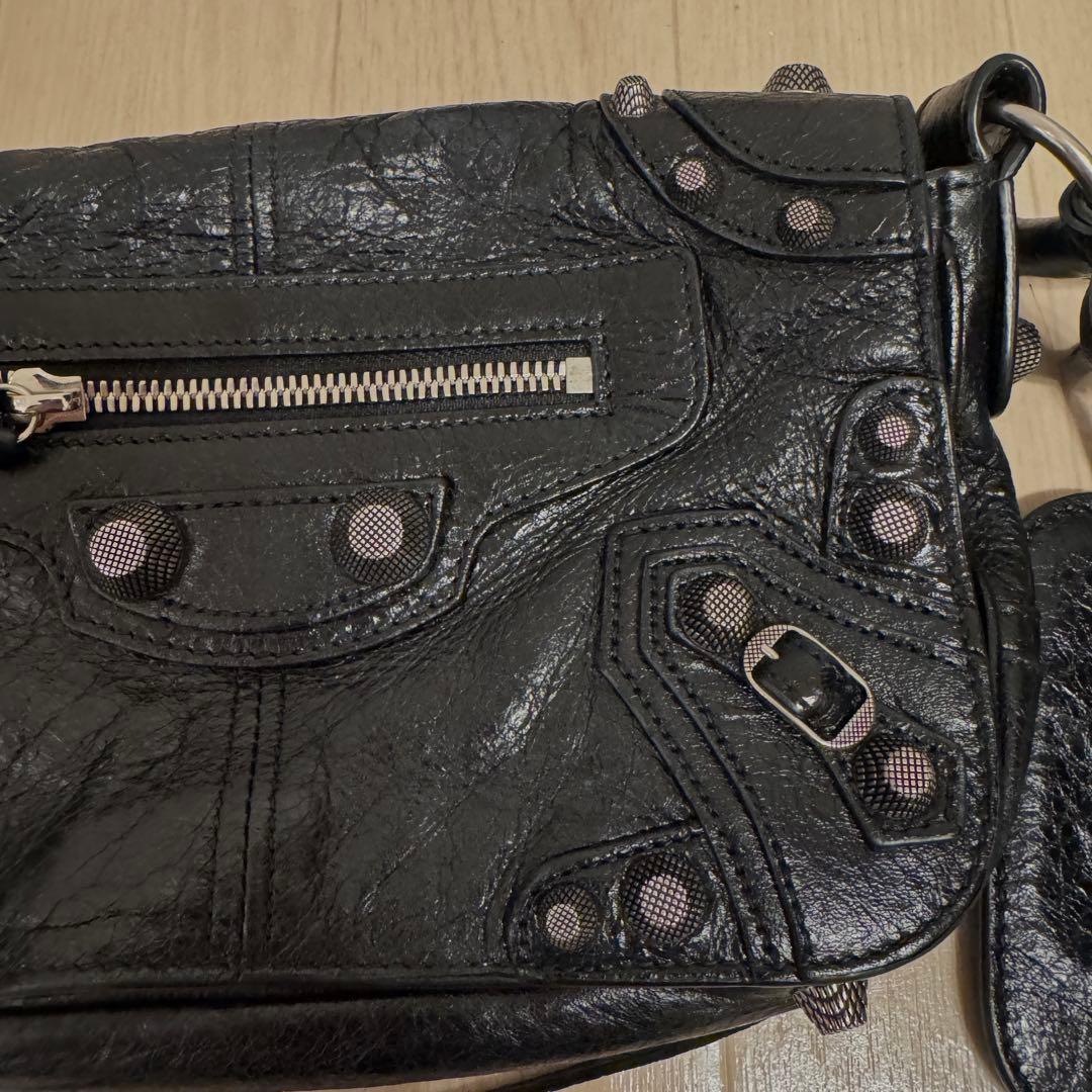 確実正規品 BALENCIAGA BLACK LE CAGOLE XS BAG
