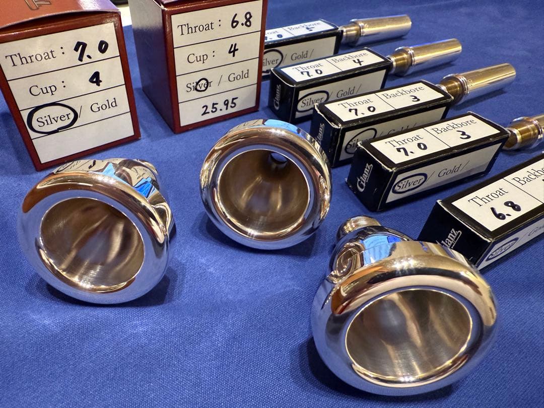 Glanz グランツトロンボーンツーピースマウスピース太管セット