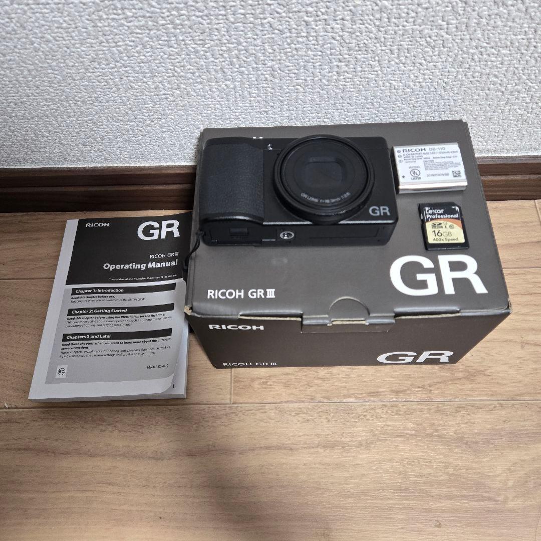 早い者勝ち　507ショットのみ　使用極少　Ricoh GR III コンデジ