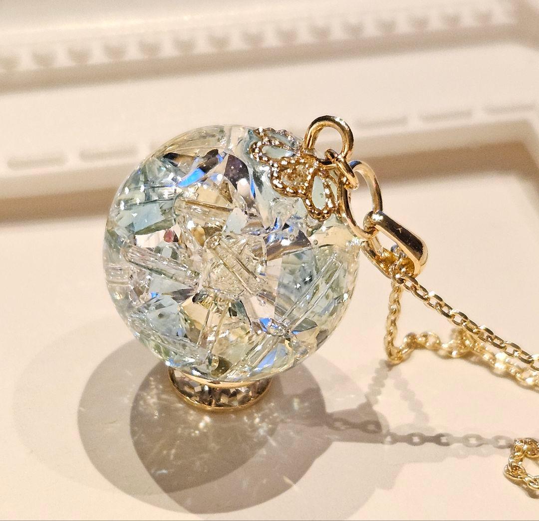 1675.スワロ入り♡ ドーム型レジンリング♡