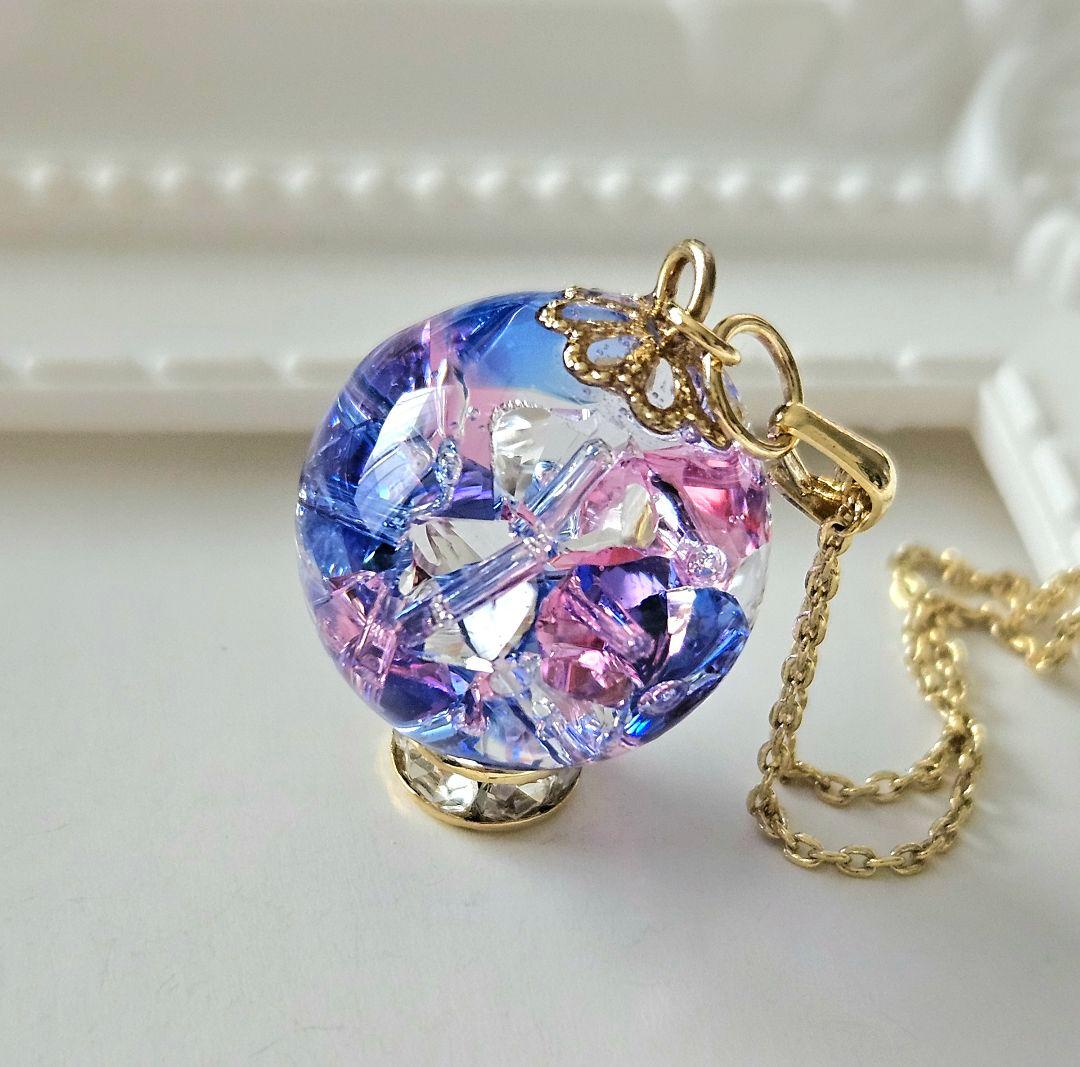 1675.スワロ入り♡ ドーム型レジンリング♡