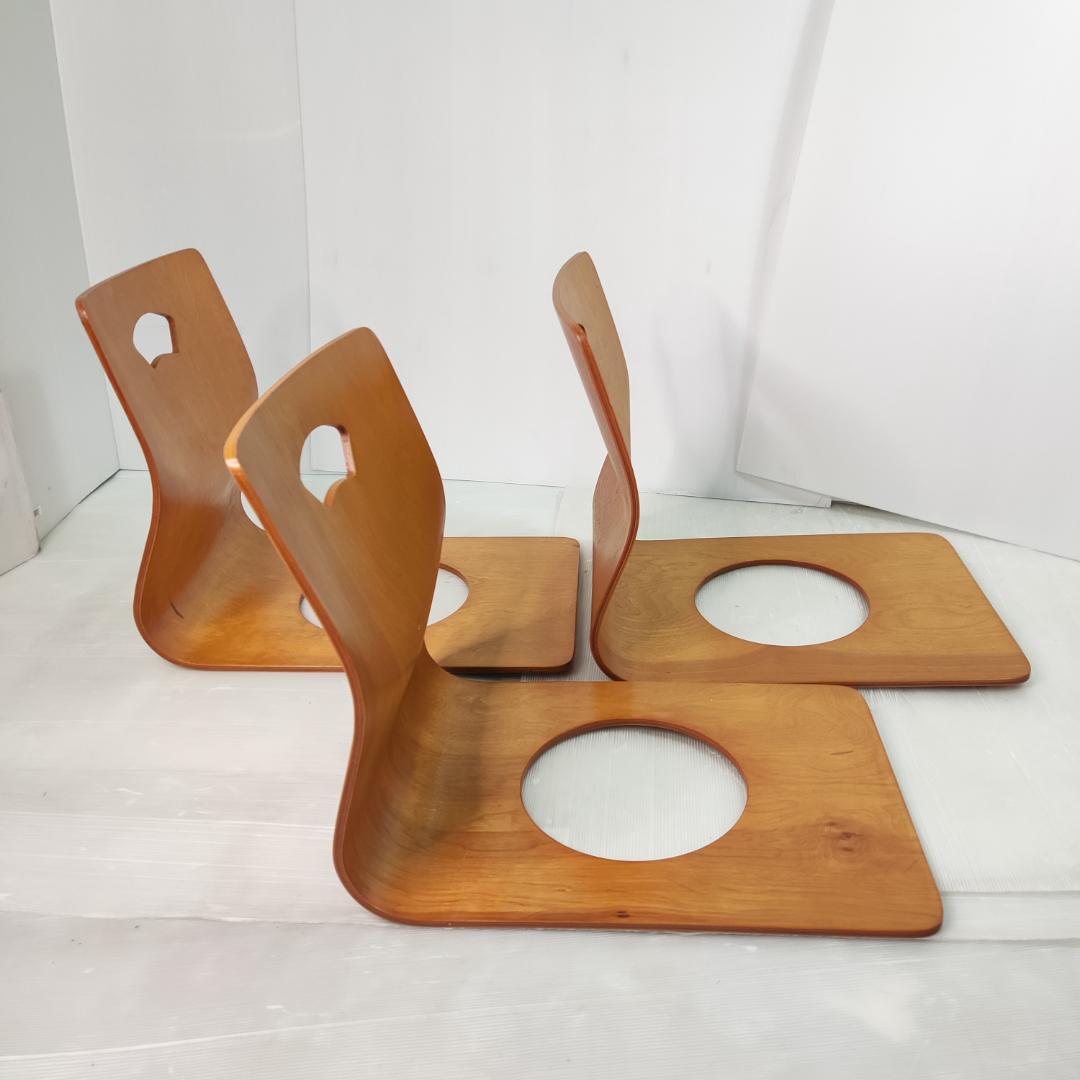 木製座椅子　７脚セット　和室 旅館 こたつ 光座椅子