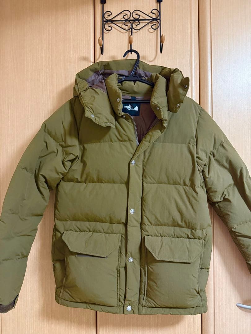 ノースフェイス ダウン L カーキ