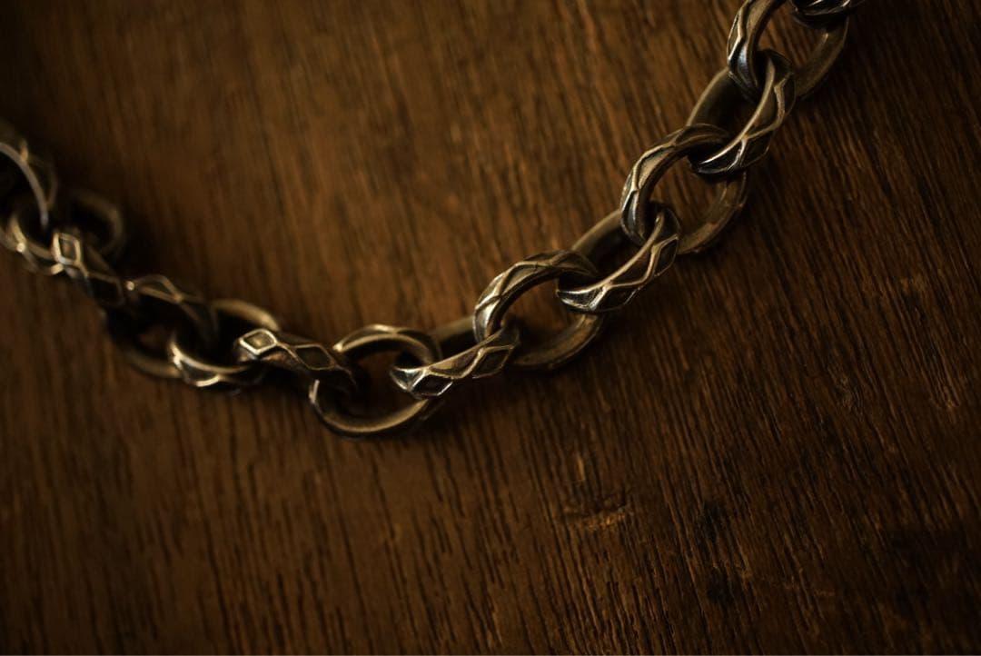 Argent Gleam シルバー 925 グリーンストーン ウォレットチェーン