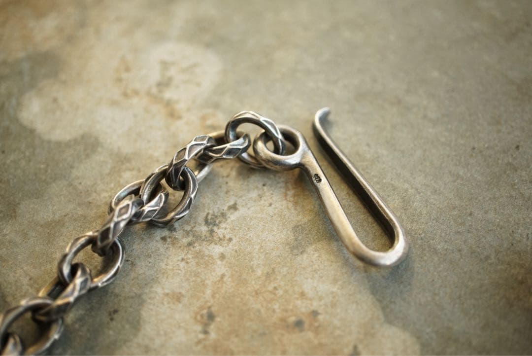 Argent Gleam シルバー 925 グリーンストーン ウォレットチェーン