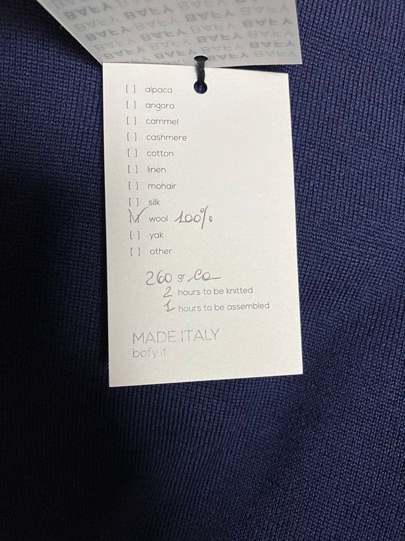 【BAFY バフィー】モックネック ニット セーター 46