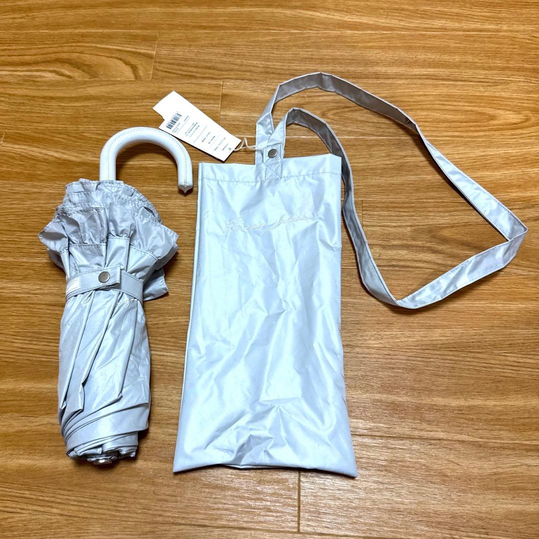 シロノサクラ 日傘 アイスグレー　3way傘 UVカット100% 完全遮光