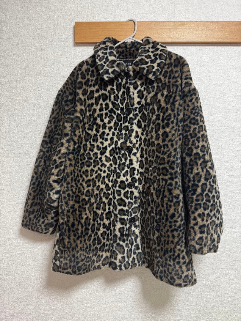 JEANASIS ジーナシス レオパード柄 ファーコート アウター