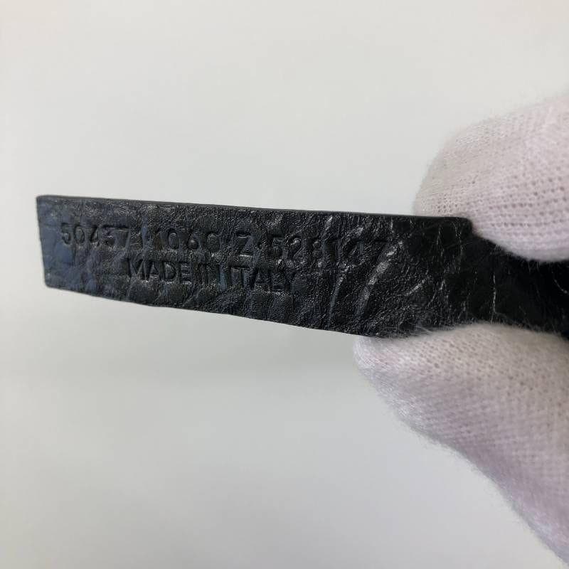 極美品 バレンシアガ ランヤード ロゴプリント レザー クラシックストラップ