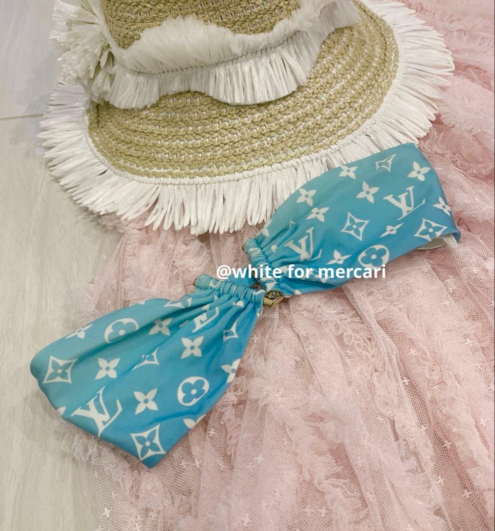 LOUIS VUITTON 定価57,200円 モノグラム柄ビキニトップ