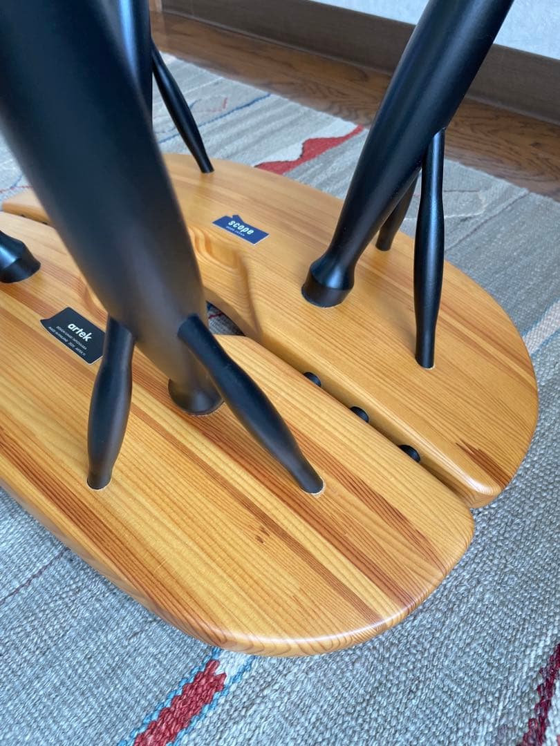 Pirkka stool artek 廃盤　ハニー×ブラック　35cm ピルッカ