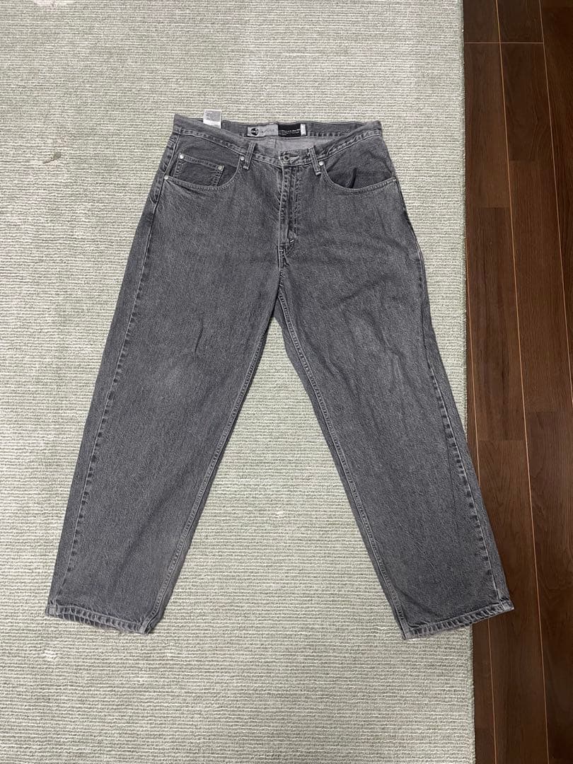Levi's シルバータブ バギー グレー ブラックw34 l30