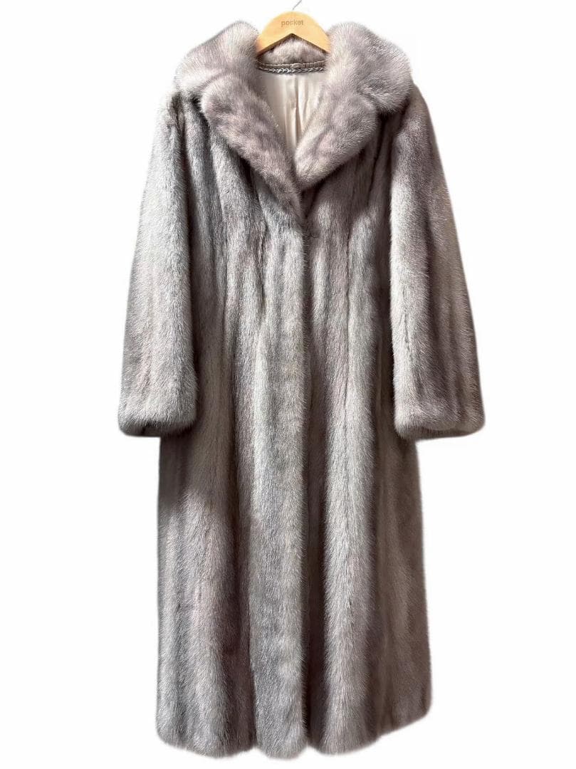 美色◎　高級毛皮　リアルファー　サファイアミンク　柔らか◎　ロングコート
