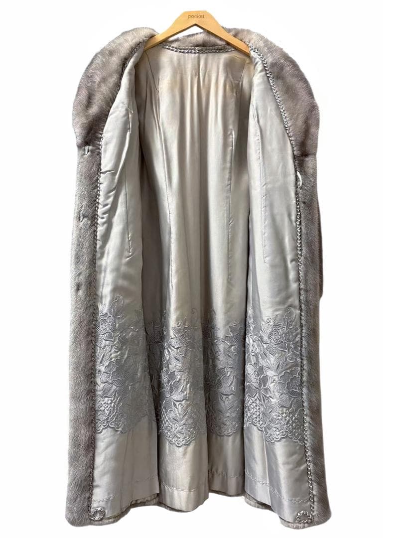 美色◎　高級毛皮　リアルファー　サファイアミンク　柔らか◎　ロングコート