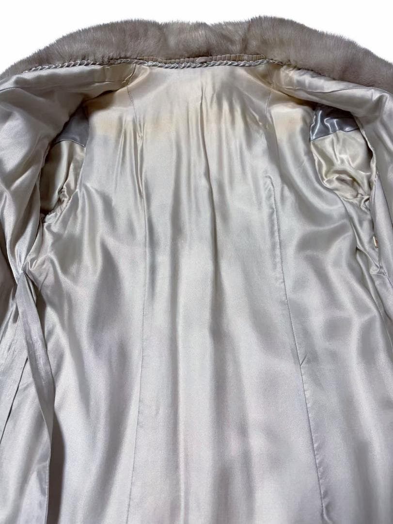 美色◎　高級毛皮　リアルファー　サファイアミンク　柔らか◎　ロングコート