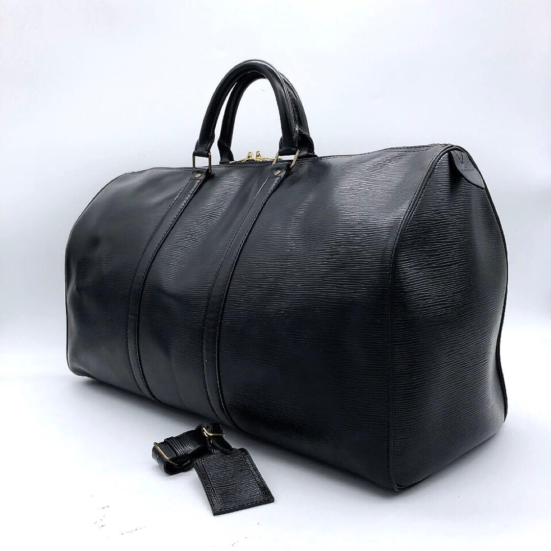 【LOUIS VUITTON】ボストンバッグ　キーポル50 エピ　ブラック