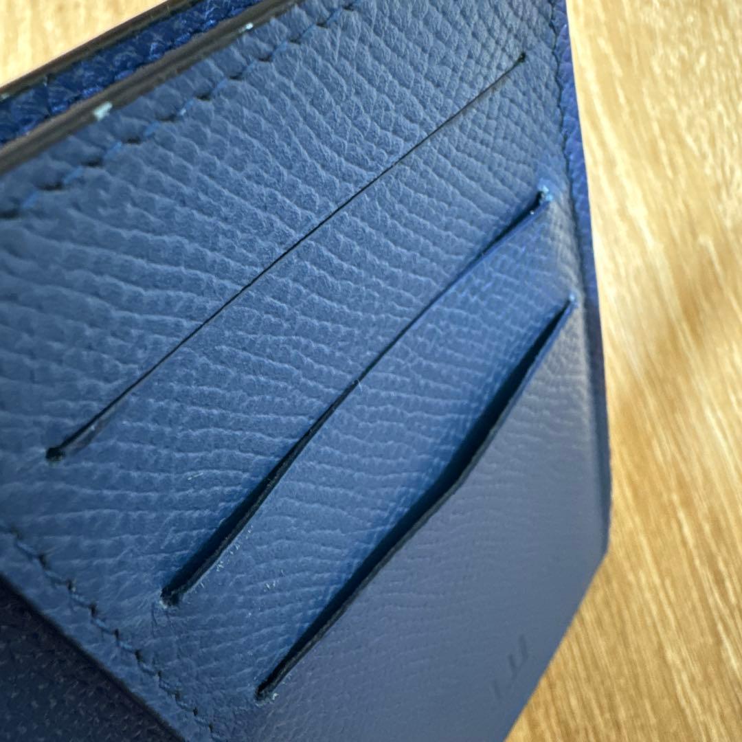 dunhill ネイビー レザー 名刺入れ　カドガン