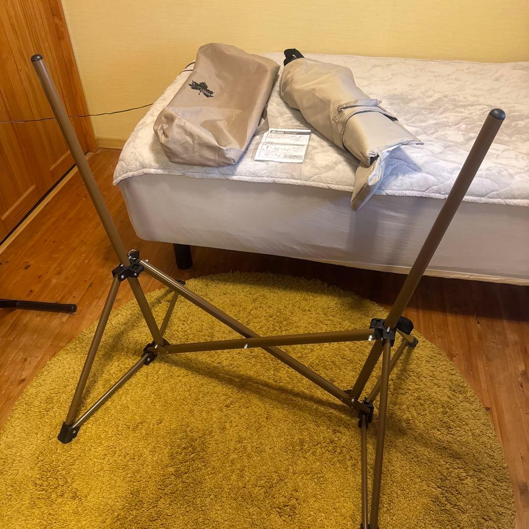 新品未使用ロゴスゆらゆらハンモックチェア