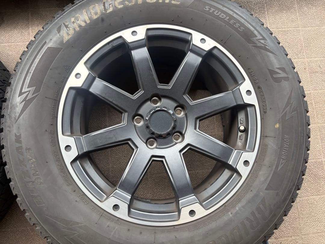 直接引取　BADX MX-1 17インチ ホイール 4本 245/65r17
