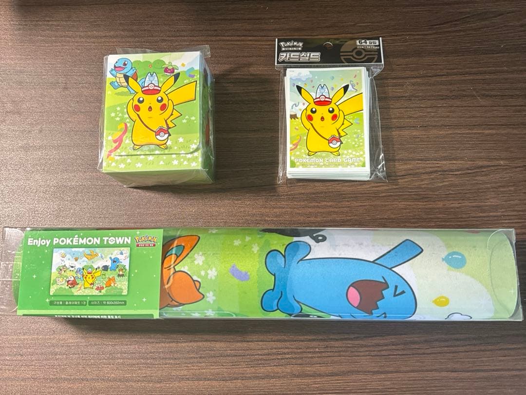 【ラスト1点】ポケカ　韓国限定　3点セット ENJOY POKÉMON TOWN