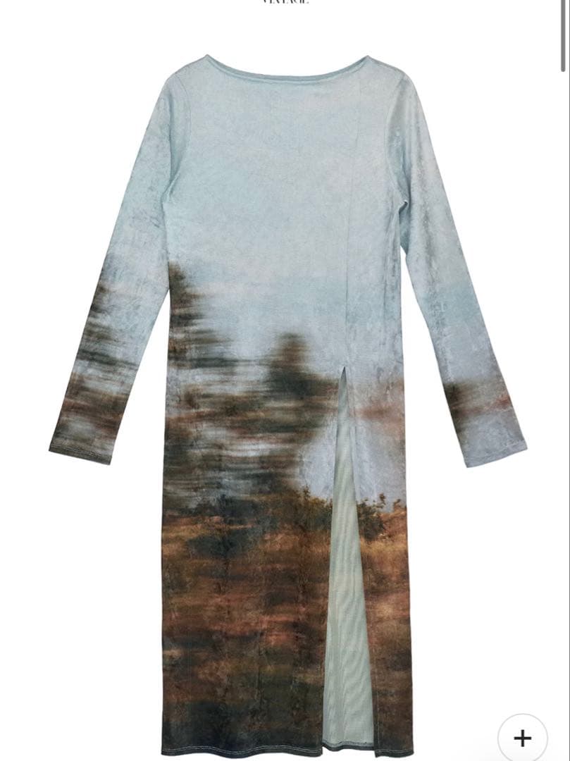 トップス UND LANDSCAPE PRINT LONG TOP