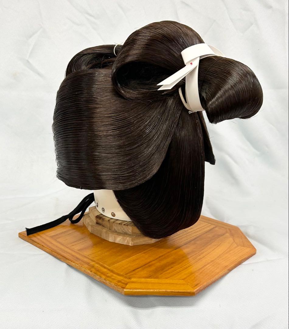 日本髪かつら　大衆演劇かつら　しげもり中サイズ　　つぶし島田