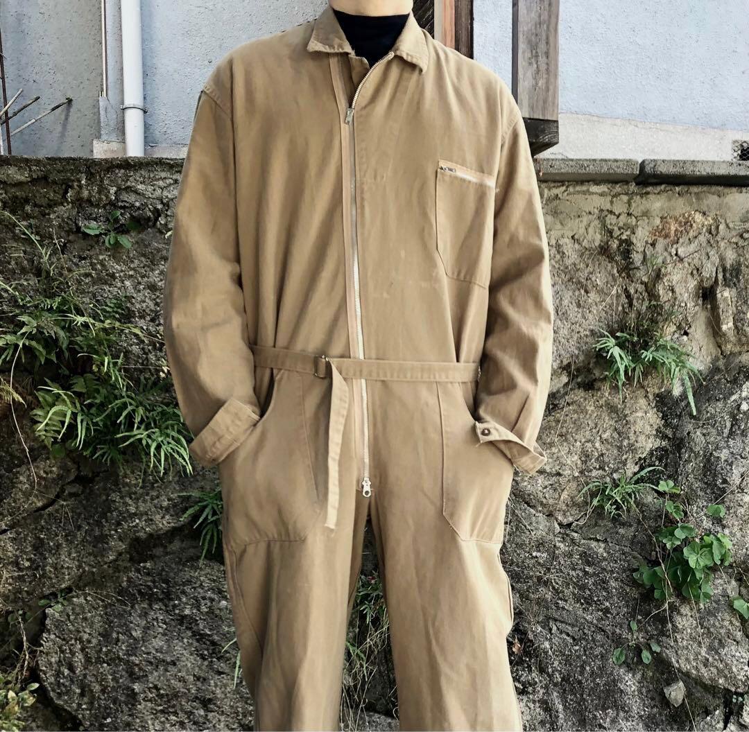 ユーロヴィンテージ ジャンプスーツ つなぎ 70s PRENTICE ジッパー