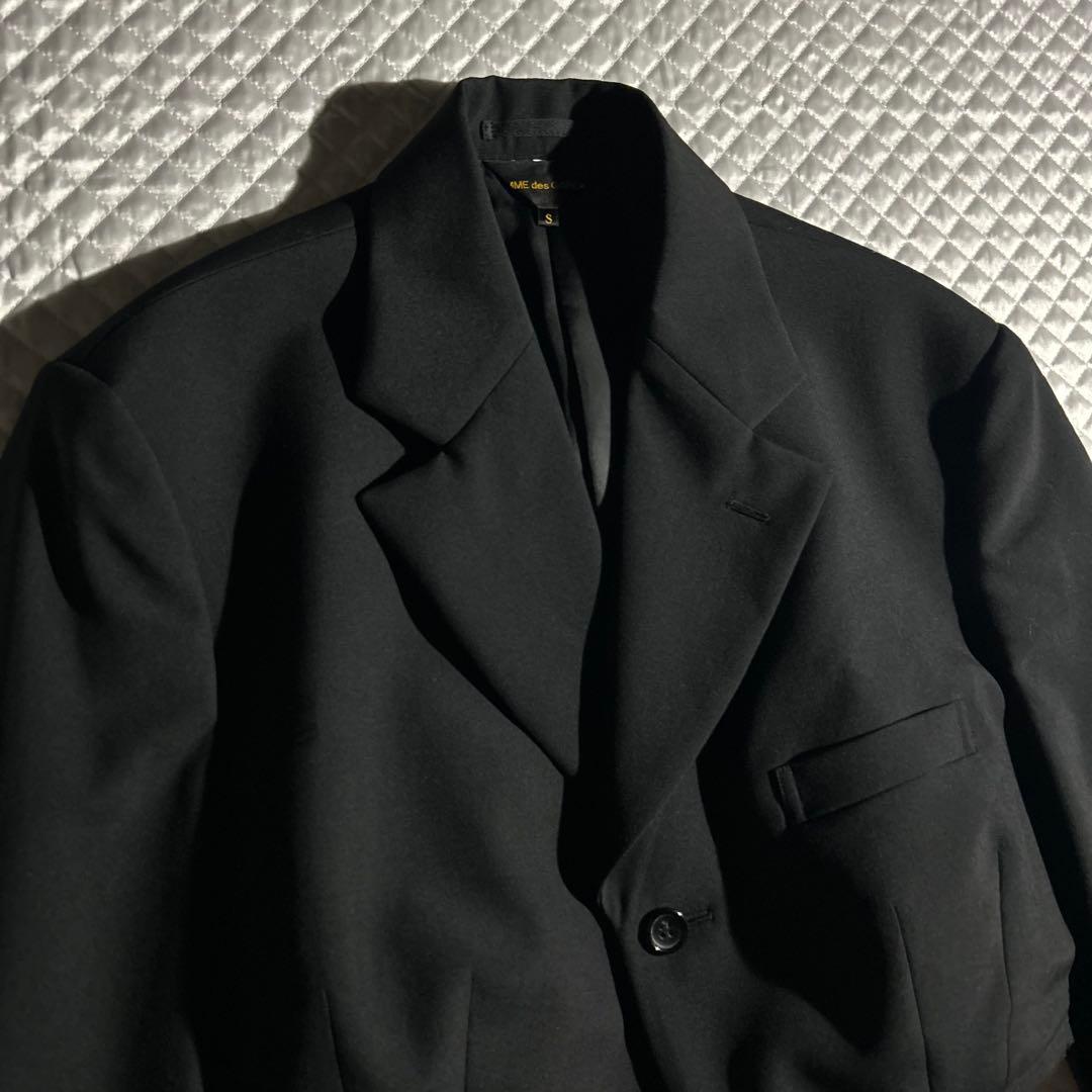 AD2022 22AW クロップドウールジャケット黒 ショート 短丈