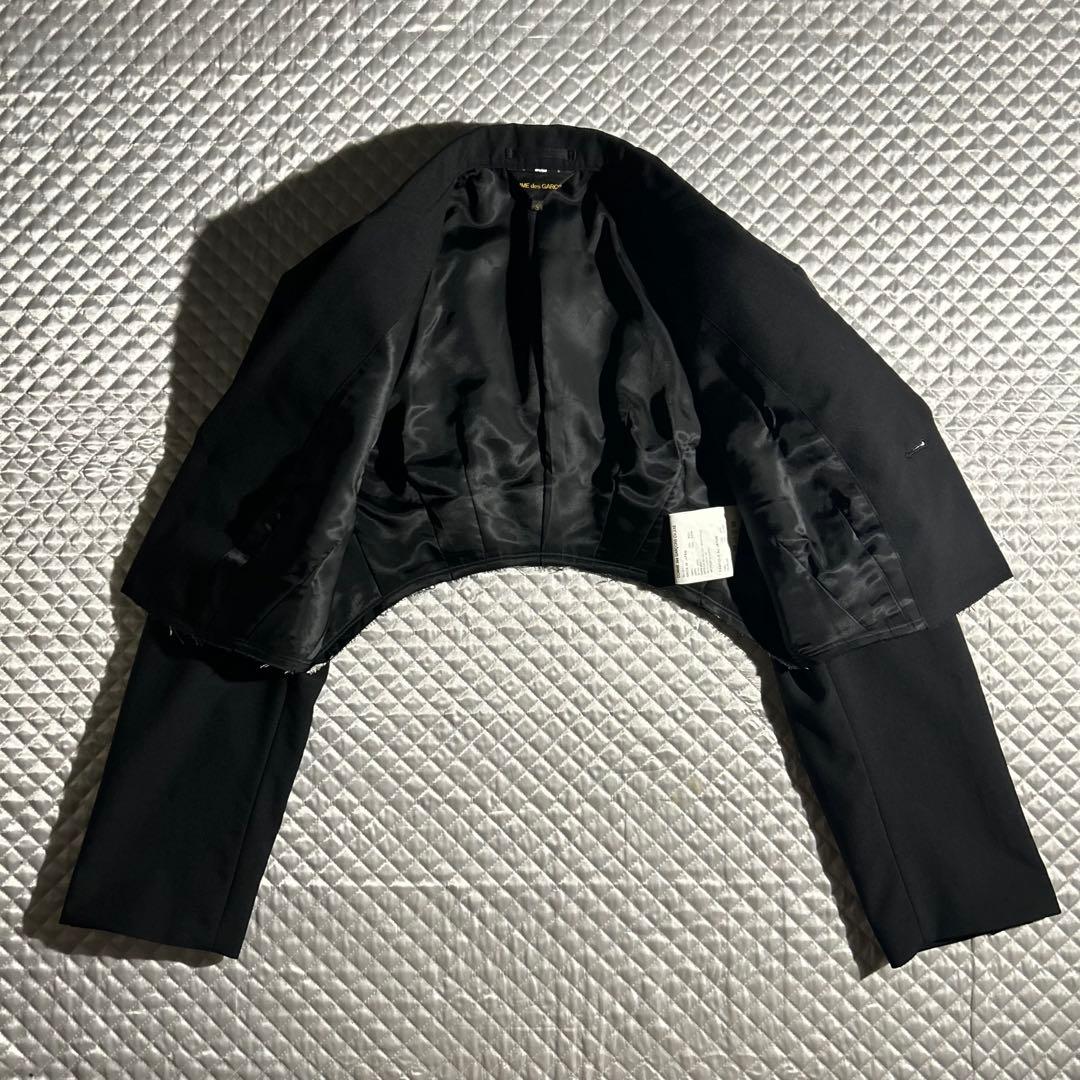 AD2022 22AW クロップドウールジャケット黒 ショート 短丈