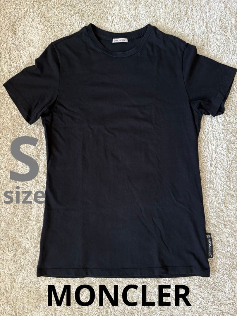 《美品》MONCLER モンクレール　Tシャツ　ロゴT レディース　ブラック