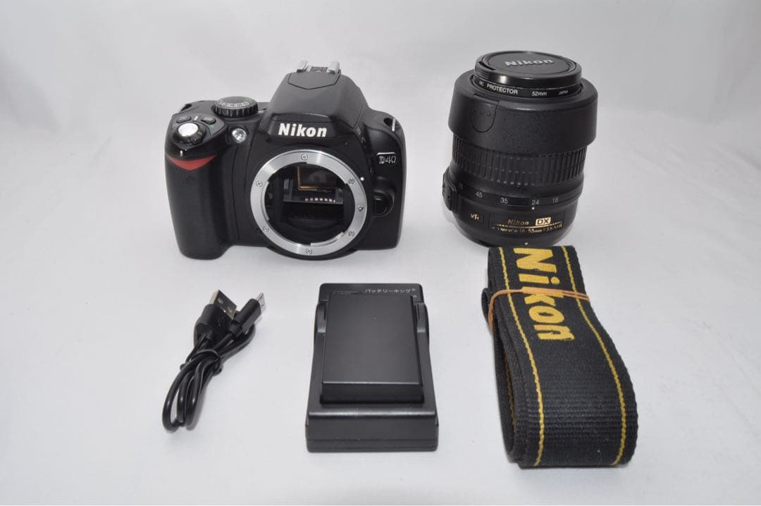【動作OK】 Nikon ニコン D40 レンズ セット 一眼レフ カメラ