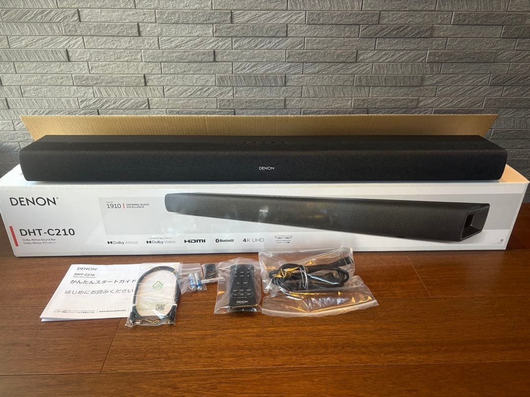 完動品デノン サウンドバー サブウーハーDolby Atmos DHT-C210