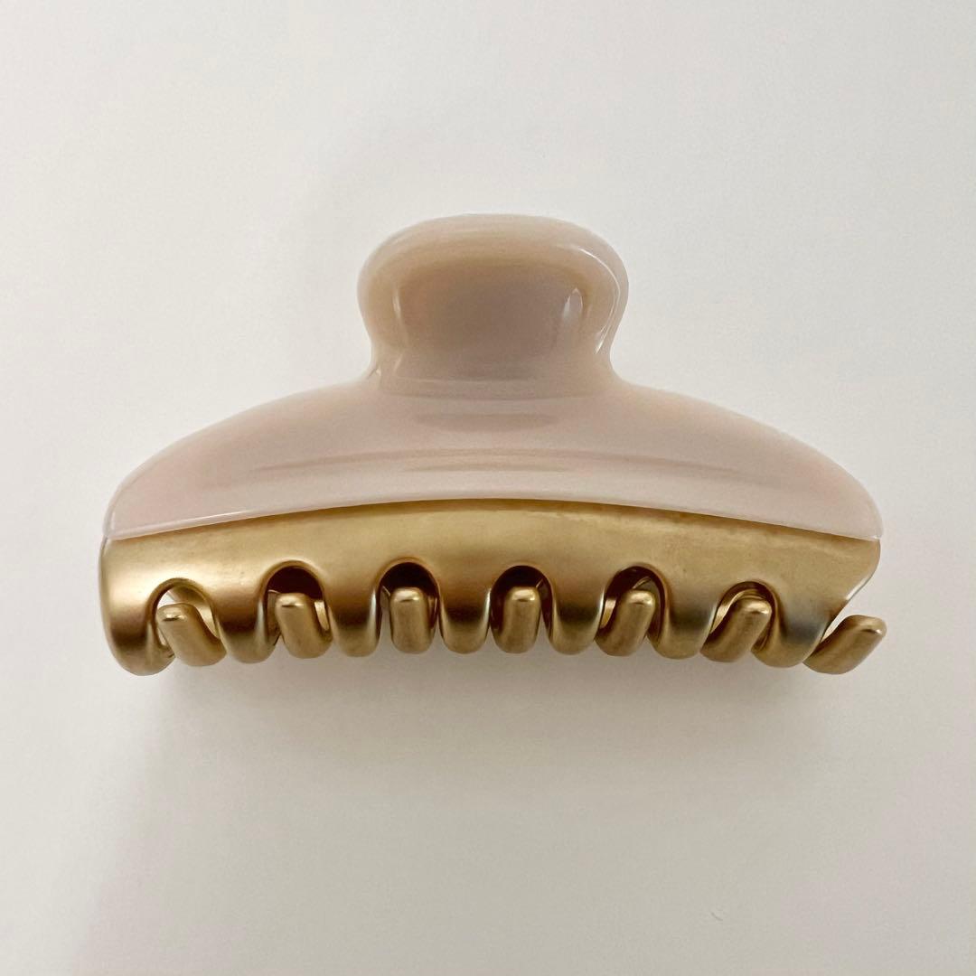 アレクサンドルドゥパリ 【VENDOME】M クリップ ベージュ ヘアクリップ