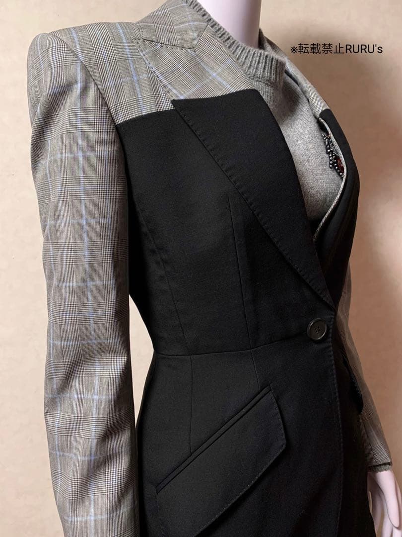 定価50万円新品アレキサンダーマックイーン ミックスレイヤード ジャケット