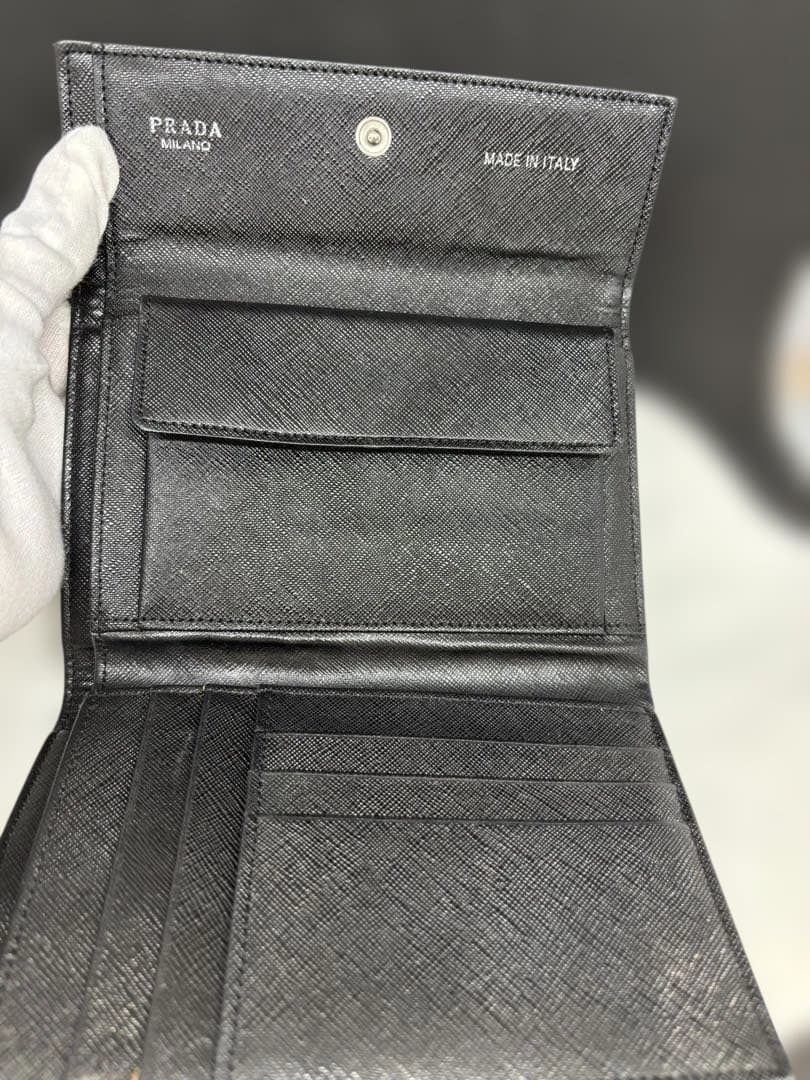 PRADA ブラックナイロン長財布美品