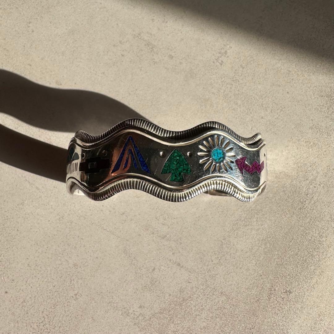 ヴィンテージ！Silver Zuni Style Bangle ブレスレット