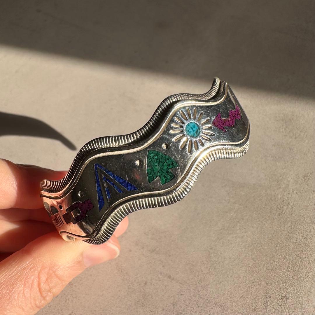 ヴィンテージ！Silver Zuni Style Bangle ブレスレット