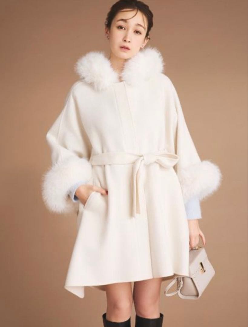 CELFORD ファーポンチョコート