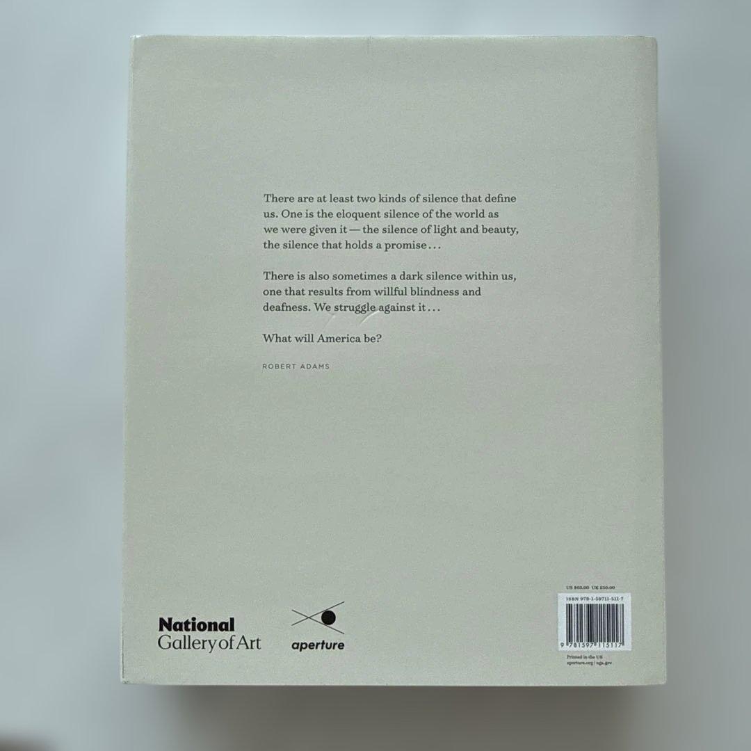 洋書 American Silence: Robert Adams