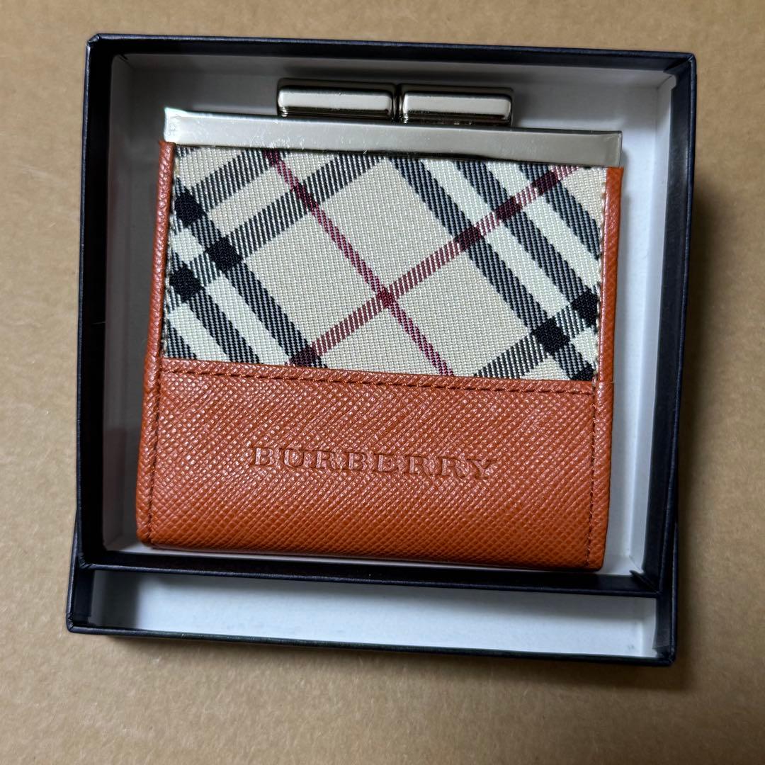 BURBERRY オレンジ チェック ケース