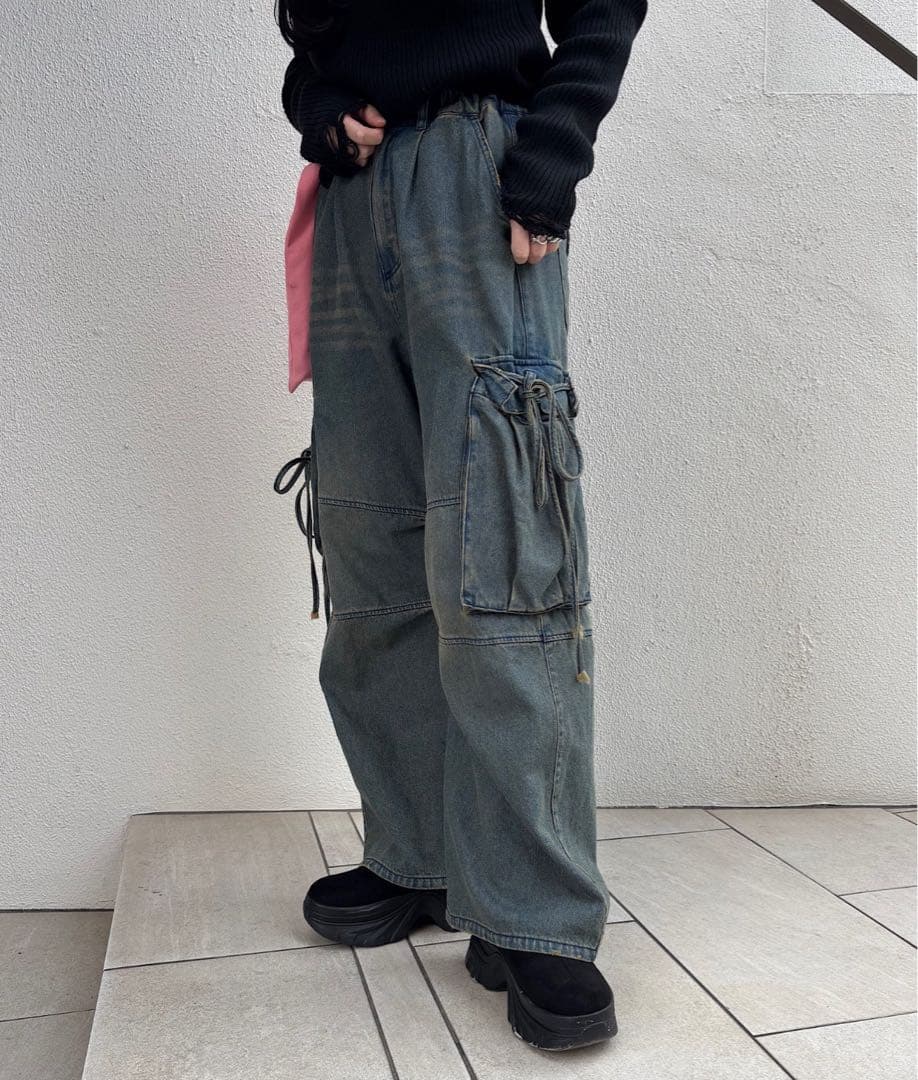 本日限定価格♡Kastane カーゴデニムパンツ