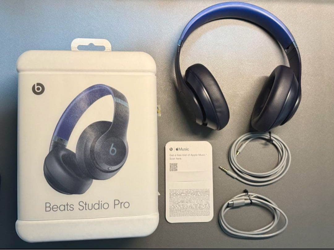 【美品】ビーツ Beats Studio Pro ワイヤレスヘッドホン ネイビー