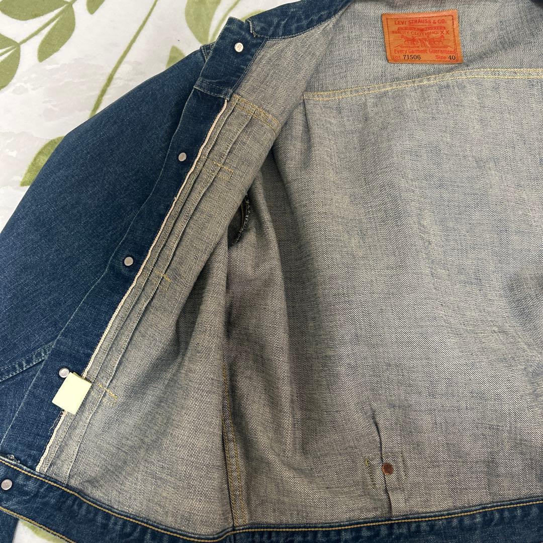 リーバイス 71506XX 40 日本製 J02刻印 両面タブ シンチバック有り